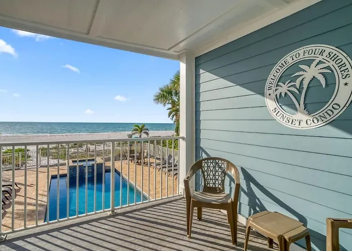 Four Shores Unit 2 Sunset Direct Gulf With Pool And * Clearwater Beach