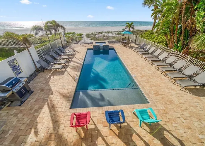 Four Shores Unit 2 Sunset Direct Gulf With Pool And *